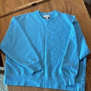 COS Blue Crewneck Sweatshirt Soft Relaxed Fit